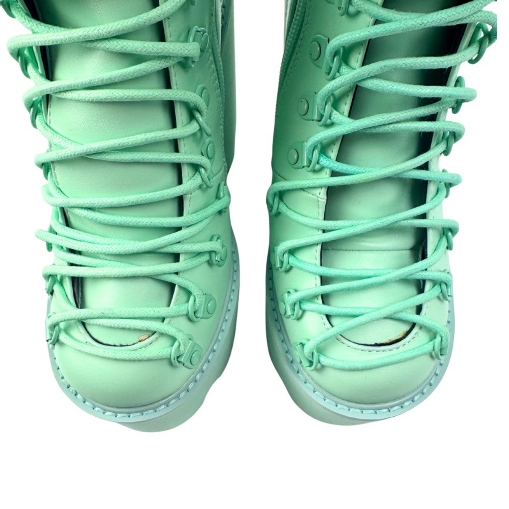 Sugar Thrillz Platform Boots Mint Green Lace Up Buckle Women's Shoes - Size 6 M - Picture 8 of 10
